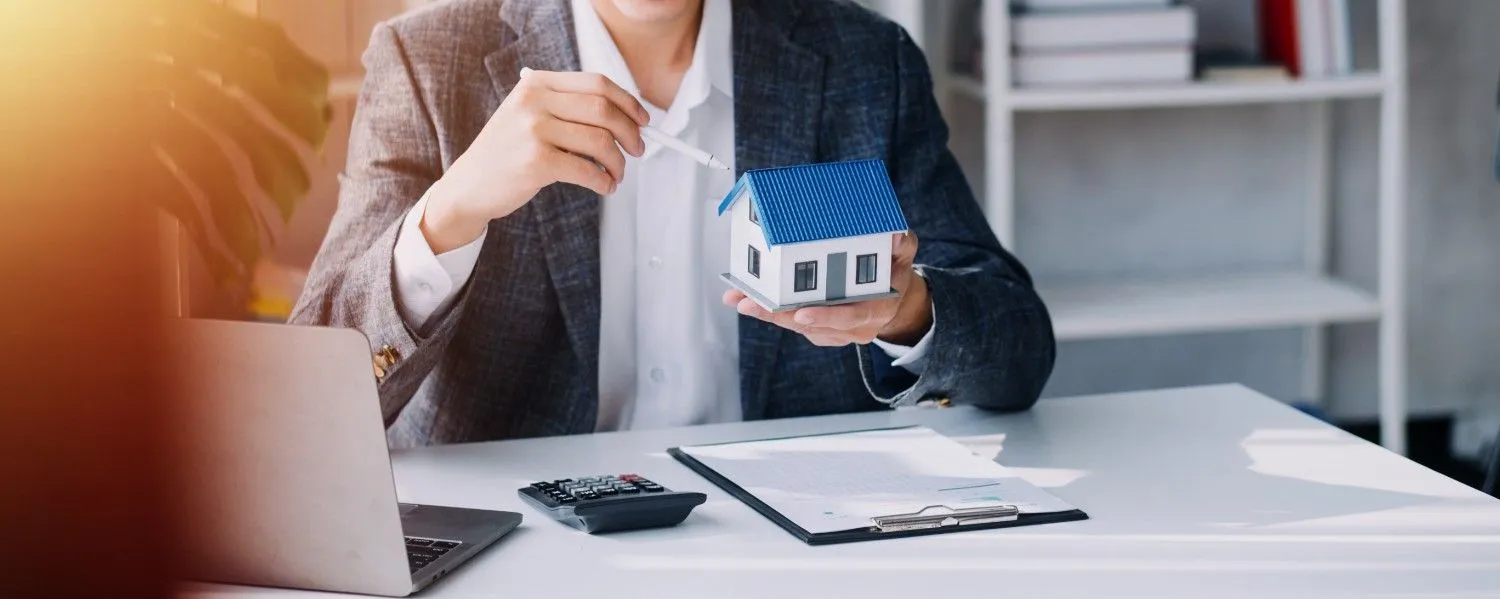 Homeowner holding house keys